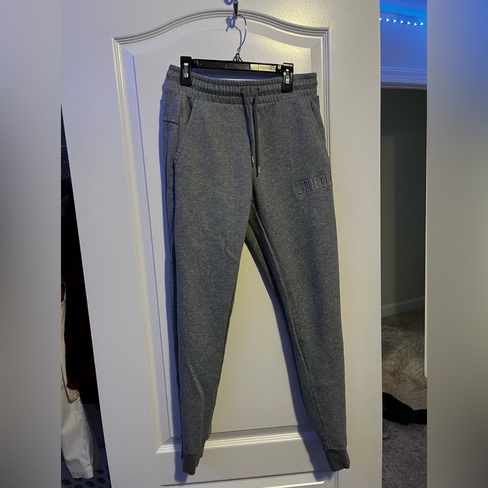 Grey puma sweatpants size small